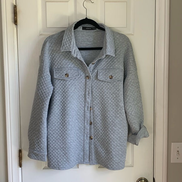 zesica Jackets & Blazers - Small oversized waffle knit shocker